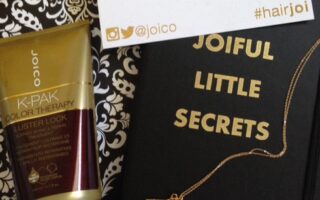 Joico K-Pak Color Therapy Luster-Lock Instant Shine & Repair Treatment and gifts: journal and gold key charm neversaydiebeauty.co @redAllison