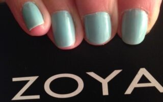 Zoya Lillian with Zoya box neversaydiebeauty.com @redAllison