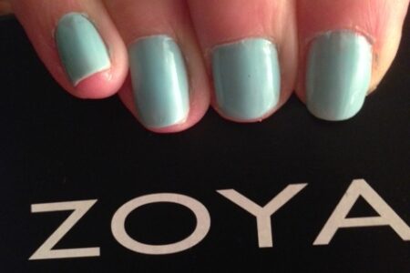 Zoya Lillian with Zoya box neversaydiebeauty.com @redAllison