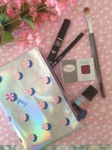 ipsy Hot Summer Nights bag and makeup inside for July 2016 neversaydiebeauty.com @redAllison