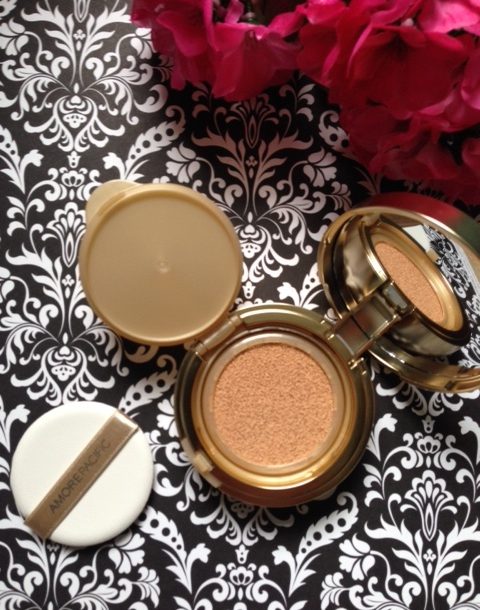 AMOREPACIFIC Age Correcting Foundation Cushion compact, open to show inside neversaydiebeauty.com