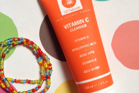 OZ Naturals Vitamin C Cleanser tube neversaydiebeauty.com