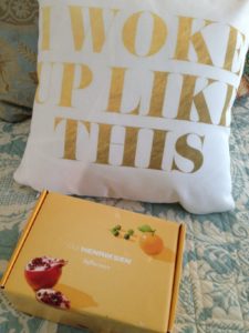 Ole Henriksen shipping box from Influenster featuring PowerBright Skincare neversaydiebeauty.com