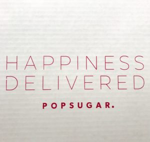 Happiness Delivered. POPSUGAR inner box neversaydiebeauty.com