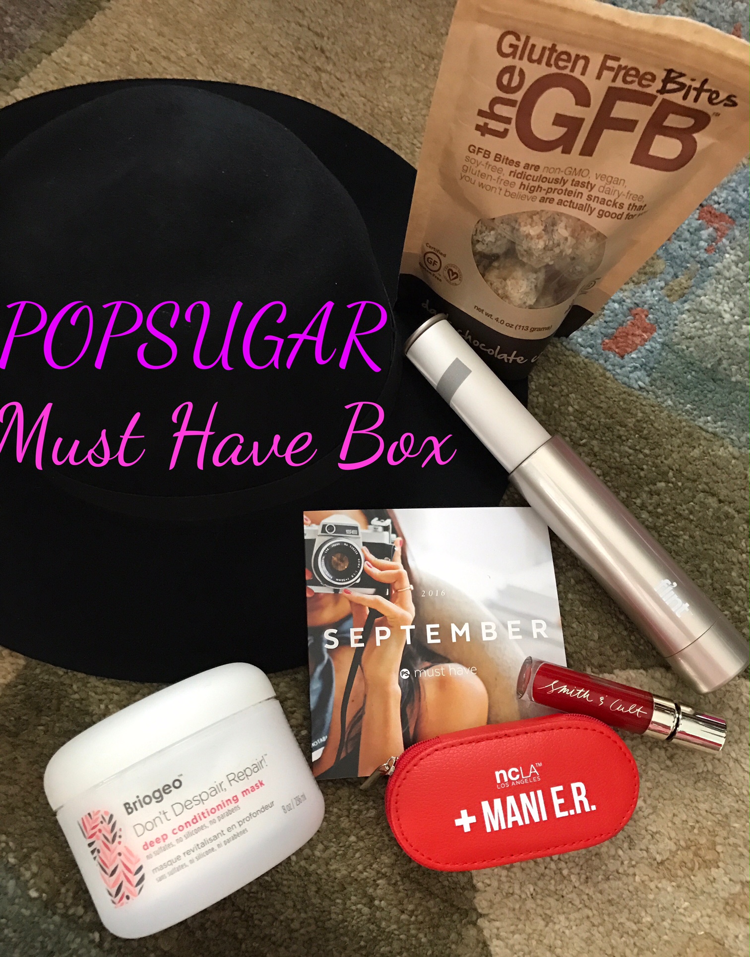 POPSUGAR Must Have box Sept. 2016 items neversaydiebeauty.com