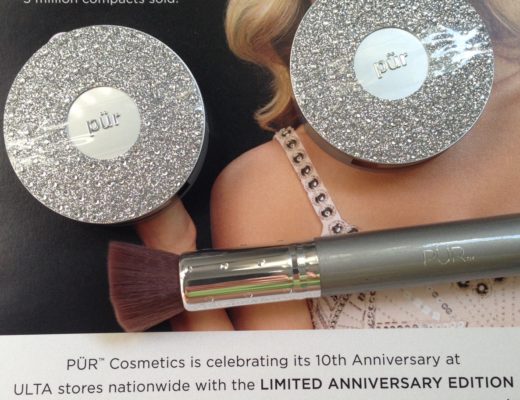 PUR Cosmetics 10th Anniversary Pressed Powder LTD Edition Compacts & Chisel Brush neversaydiebeauty.com