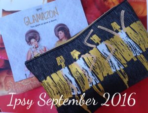 ipsy Glamazon bag September 2016 neversaydiebeauty.com