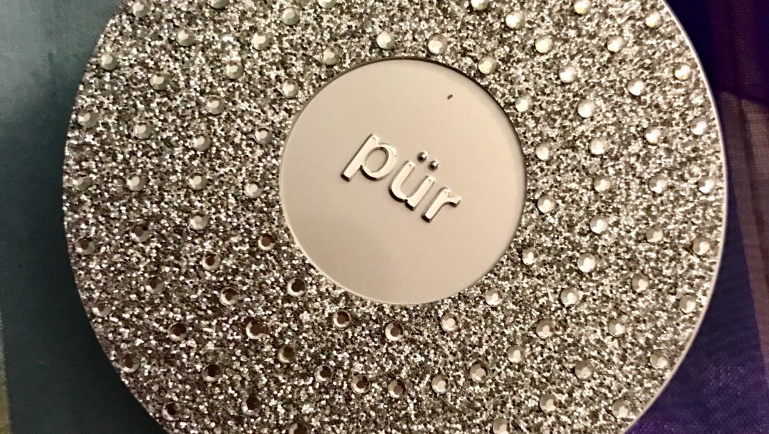 PUR Cosmetics 10th Anniversary silver compact with powder foundation neversaydiebeauty.com