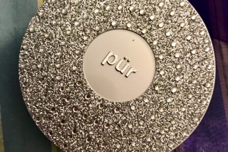 PUR Cosmetics 10th Anniversary silver compact with powder foundation neversaydiebeauty.com