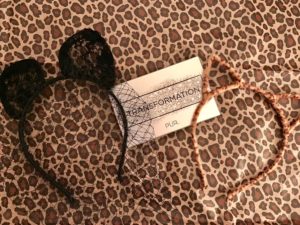 cat ears - leopard skin and black lace with veil - from PUR Cosmetics neversaydiebeauty.com
