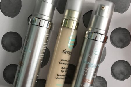 SimySkin serums in pump tubes neversaydiebeauty.com