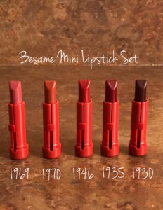 Besame Mini Lipstick Set bullets neversaydiebeauty.com