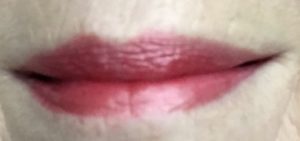 my lips wearing Urban Decay Vice Lipstick, shade Cruel metallized neversaydiebeauty.com