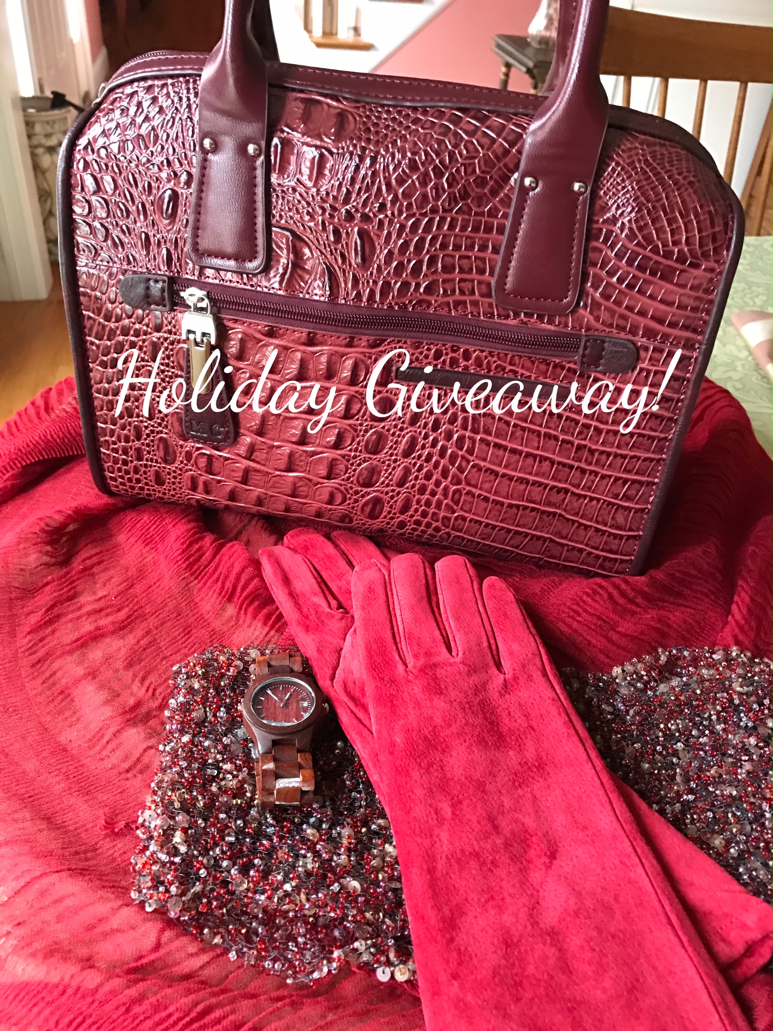 Evine giveaway: Pamela McCoy Suede Faux Fur Lined Long Gloves neversaydiebeauty.com