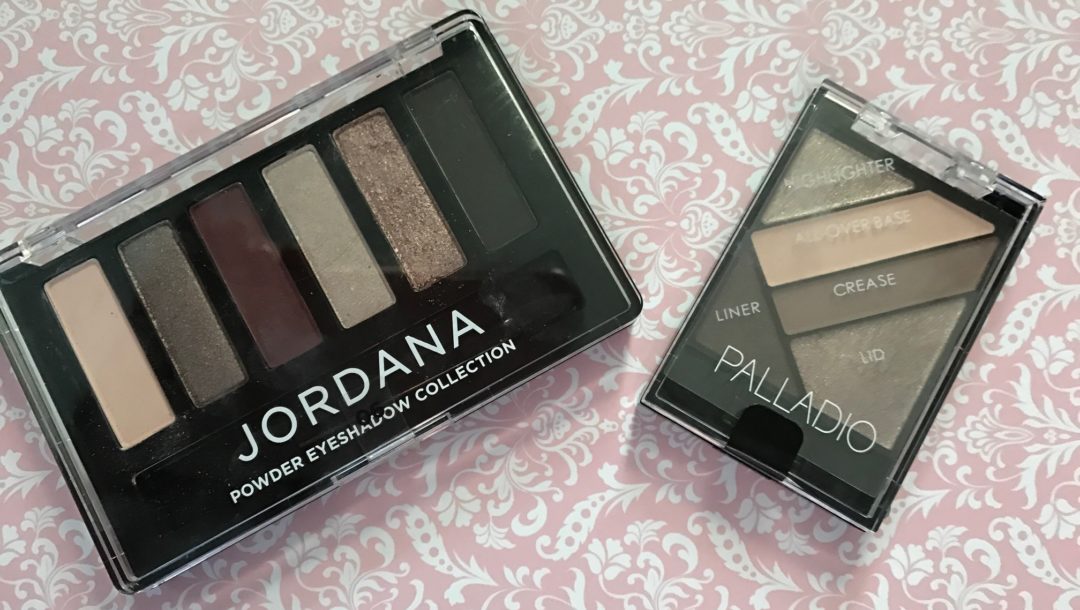 Jordana Made to Last Eyeshadow Collection vs Palladio Silk FX Eyeshadow Palette, both in plum shades neversaydiebeauty.com