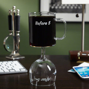combo wine glass/coffee mug from HomeWetBar.com
