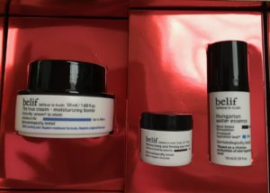 skincare products in Belif Don't Be Flaky skincare kit, neversaydiebeauty.com