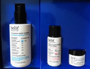 Belif 3 skincare products in the Let It Glow skincare kit, neversaydiebeauty.com