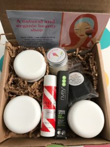 Good Earth Beauty products nestled in box neversaydiebeauty.com