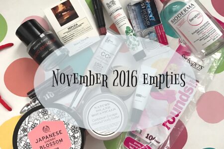 November 2016 beauty empties neversaydiebeauty.com