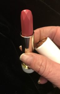 closeup of the TATCHA Sunrise lipstick bullet neversaydiebeauty.com