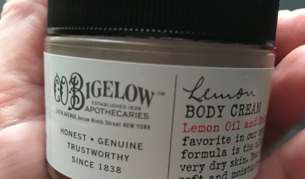 C.O. Bigelow Lemon Body Cream, jar, neversaydiebeauty.com