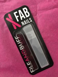 Beauty Junkees Fab Nails Glass Nail File & Buffer in blister pack, neversaydiebeauty.com