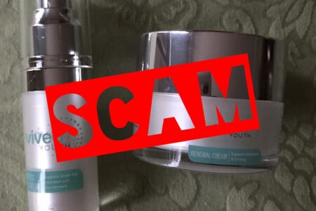 Revived Youth skincare products that were a scam purchase