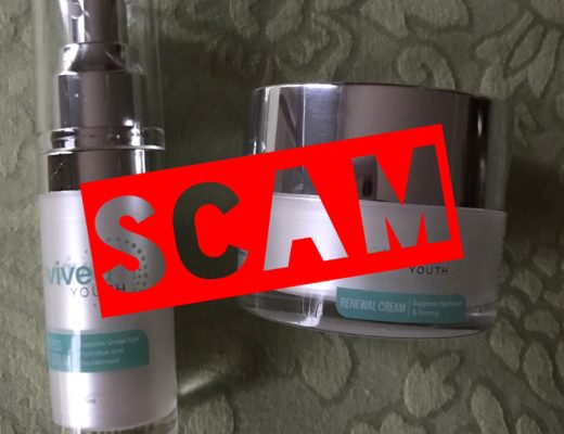Revived Youth skincare products that were a scam purchase