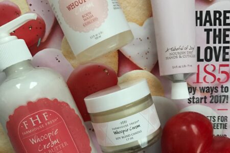 bath and body products that come in the Farmhouse Fresh Whoopie Cream Gift Set, neversaydiebeauty.com