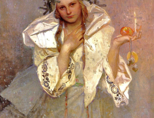painting used by Alkemia Perfume for a limited edition Christmas perfume