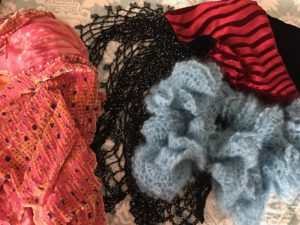 an assortment of a few of my scarves, neversaydiebeauty.com
