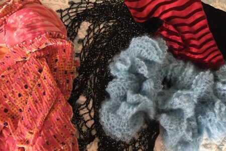 an assortment of a few of my scarves, neversaydiebeauty.com