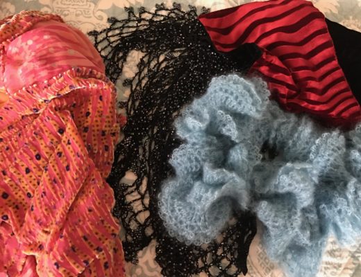 an assortment of a few of my scarves, neversaydiebeauty.com
