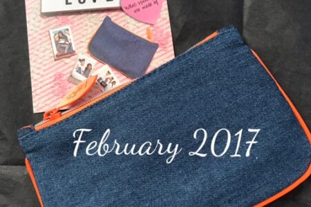 February 2017 "Much Love" ipsy glam bag and theme card, neversaydiebeauty.com