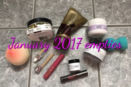 beauty products I used up, January 2017, neversaydiebeauty.com