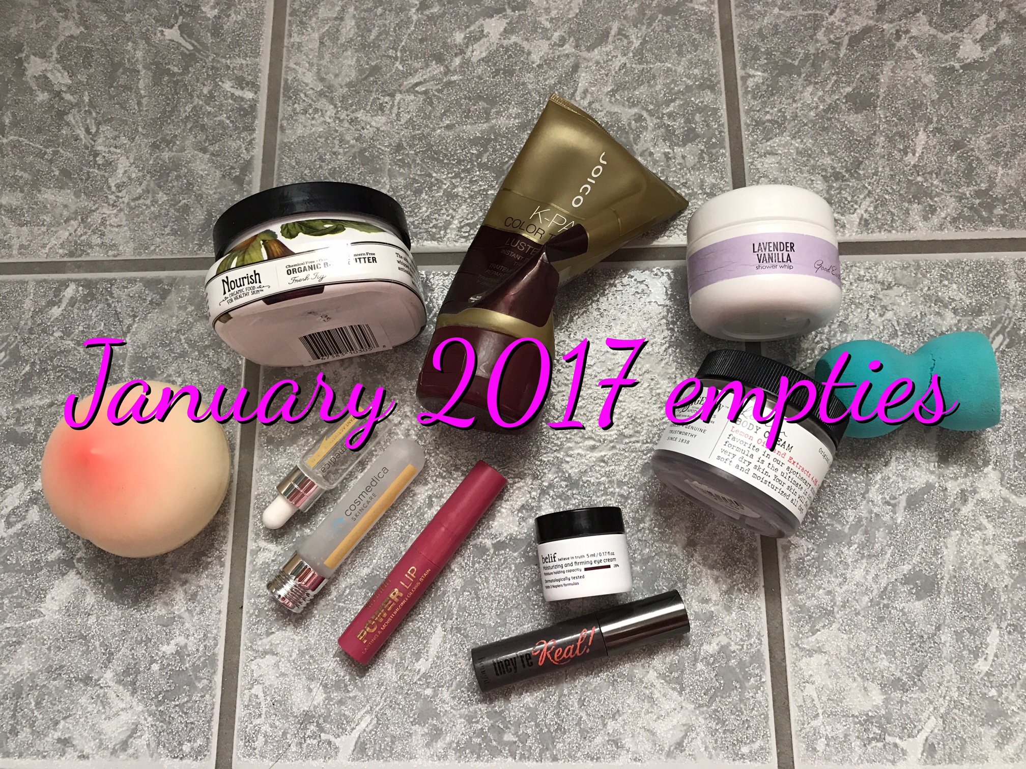 beauty products I used up, January 2017, neversaydiebeauty.com
