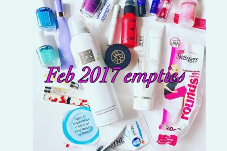 beauty product empties, February 2017, neversaydiebeauty.com