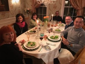dinner party 3/2017, neversaydiebeauty.com