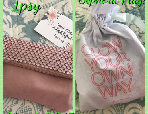 ipsy and Sephora Play bags for March 2017, neversaydiebeauty.com