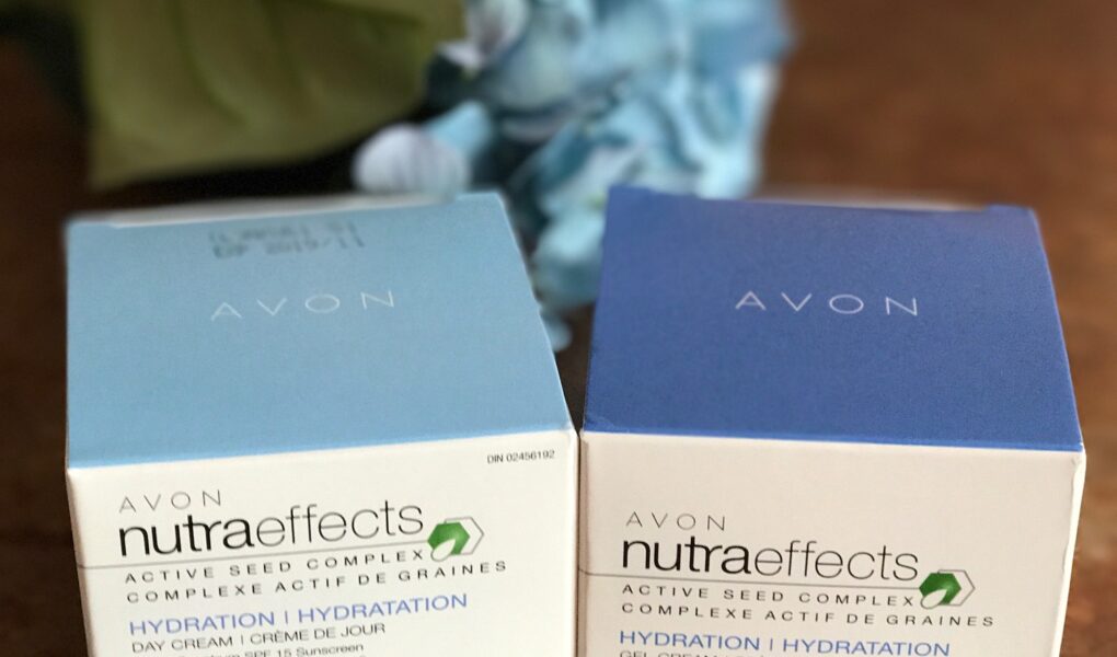 Avon NutraEffects Hydration Day Cream SPF 15 & Gel Night Cream with Active Seed Complex, outer packaging, neversaydiebeauty.com