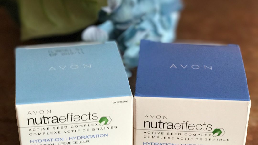 Avon NutraEffects Hydration Day Cream SPF 15 & Gel Night Cream with Active Seed Complex, outer packaging, neversaydiebeauty.com