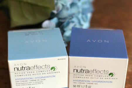 Avon NutraEffects Hydration Day Cream SPF 15 & Gel Night Cream with Active Seed Complex, outer packaging, neversaydiebeauty.com