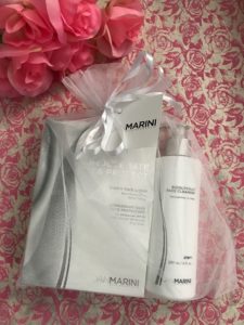 Jan Marini Skin Research skincare products in net bag, neversaydiebeauty.com