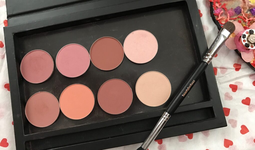 new blush and highlighter singles from Beauty Junkees in their magnetized palette, neversaydiebeauty.com