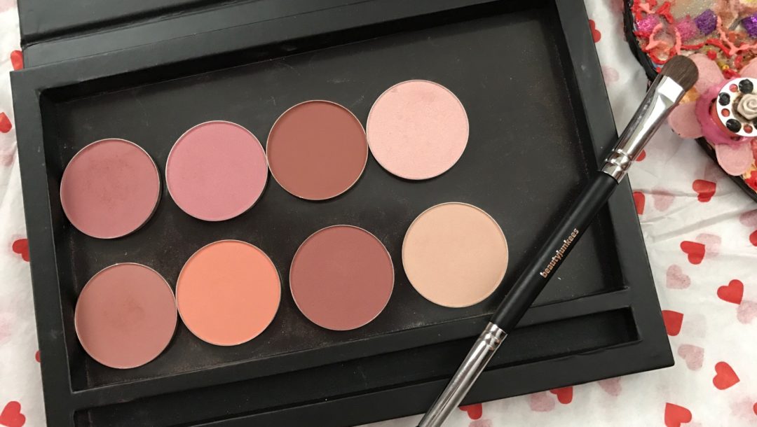 new blush and highlighter singles from Beauty Junkees in their magnetized palette, neversaydiebeauty.com