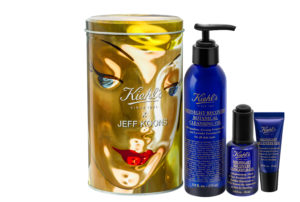 Jeff Koons-designed cosmetic tin and Kiehls Midnight Recovery skincare range, neversaydiebeauty.com