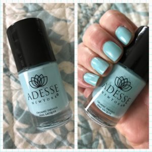 Adesse New York Surfer Girl organic nail lacquer collage, neversaydiebeauty.com