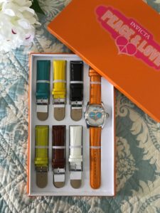 Invicta Lupah Watch w 7 changeable watch straps in presentation box, neversaydiebeauty.com