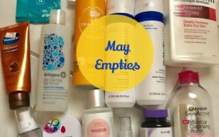 empty beauty products, May 2017, neversaydiebeauty.com